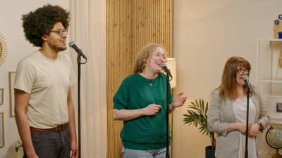 Chorsänger des Vocal Coach Kurses