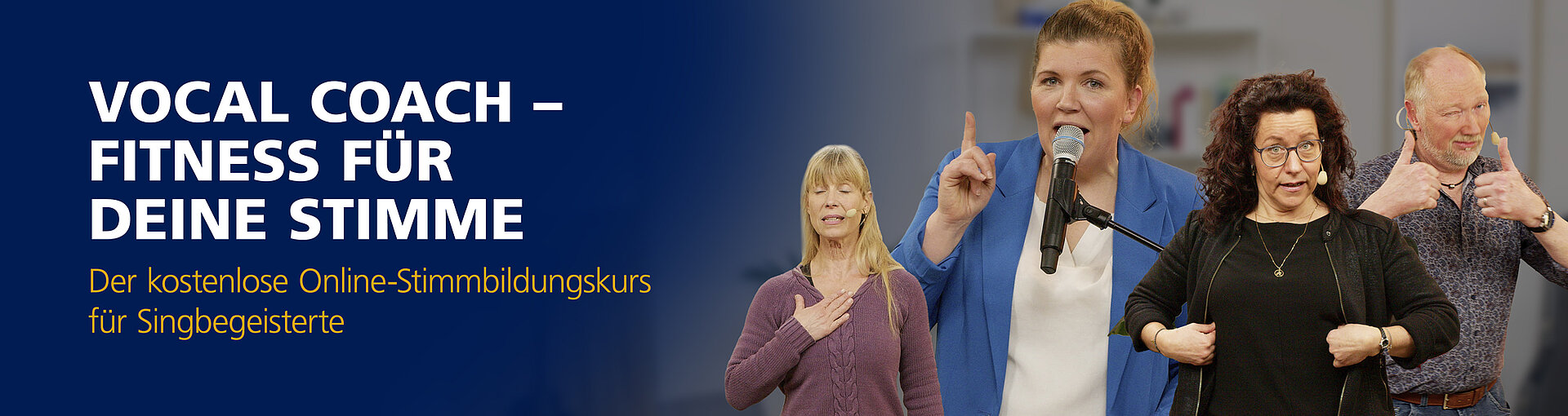 Stimmbildungs-Training mit Vocal Coaches